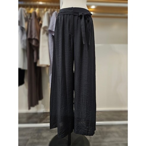 플라스틱아일랜드벨티드 와이드 팬츠 PQ2WP581 606670