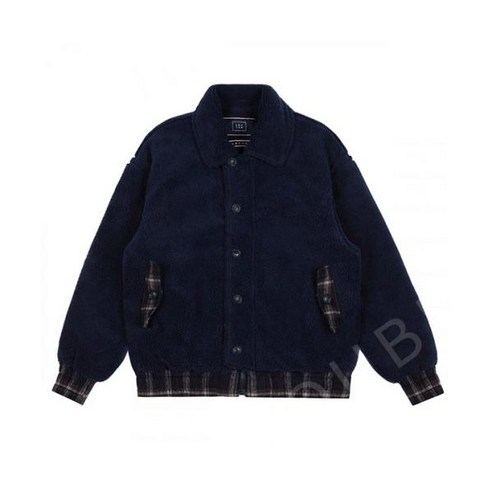   ROMANTIC CROWN FLEECE MODS JACKET_NAVY