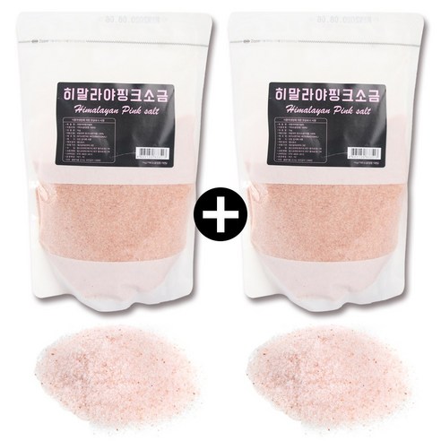 히말라야 핑크솔트 핑크소금 얇은입자 그레뉼, 1kg, 4개