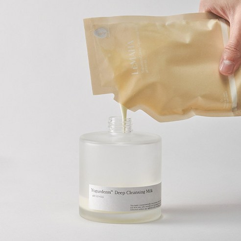 촉촉함만 남는 딥 클렌징, 르마하 요거덤 딥 클렌징 밀크 리필팩