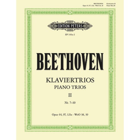 (영문도서) Piano Trios: No. 7 Woo 38 39 Variations Op. 44 121a Part(s) Paperback, Alfred Music, English, 9790300700595
