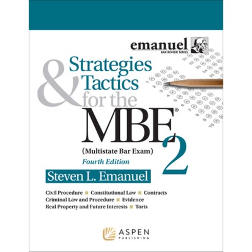 (영문도서) Strategies & Tactics for the MBE 2 Paperback, Aspen Publishing, English, 9781543839371