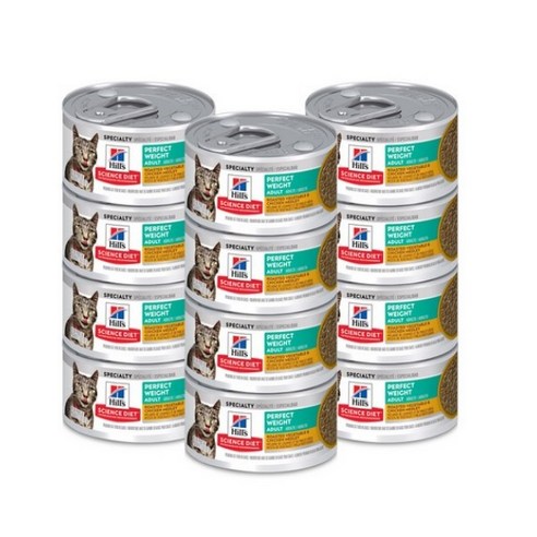 힐스 어덜트 퍼펙트 웨이트 스튜 고양이사료, 82g, 12개, 다이어트