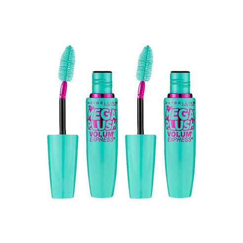 메이블린 볼륨 익스프레스 더 메가 플러시 마스카라 9ml, Very Black, 2개