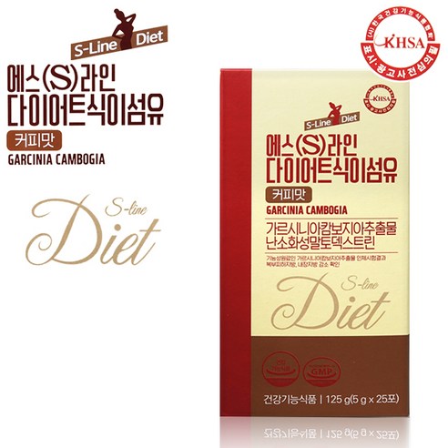 에스라인다이어트 S라인 커피맛 식이섬유, 1개, 5g