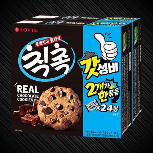 롯데 칙촉 오리지널 2번들 (336G), 168g, 2개