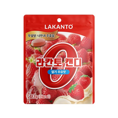 마이노멀 알룰로스, 350g, 1개 라칸토골든 11 라칸토 캔디 달달한 제로 칼로리 0Kcal 딸기우유맛, 40g, 4개