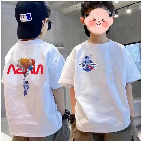 론조모니 독특한 디자인 어린이 티셔츠