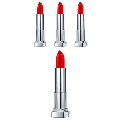 메이블린 컬러 센세이셔널 크리미 매트 립 컬러 4.2g, Siren in Scarlet, 4개