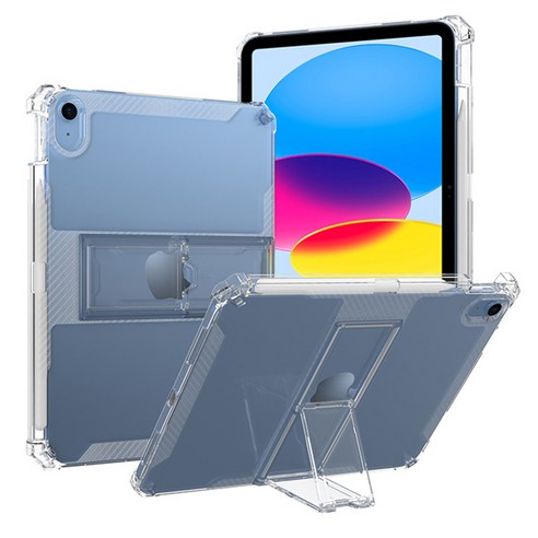 iPad Air 태블릿을 보호하고 스타일링하는 투명한 우아함과 다기능성
