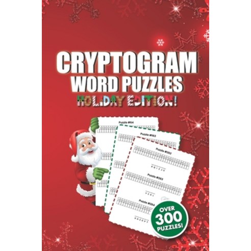 (영문도서) Cryptogram Word Puzzle Book: Holiday Edition Paperback, Independently Published, English, 9798867945367