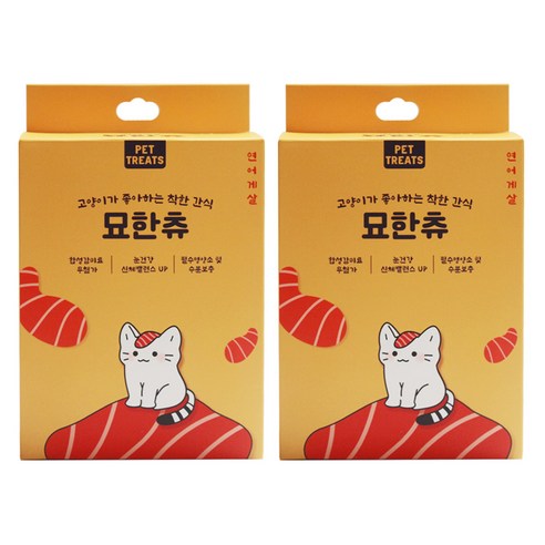 펫트리츠 묘한츄 고양이 간식 15g x 30p, 5개, 450g, 가다랑어 게살