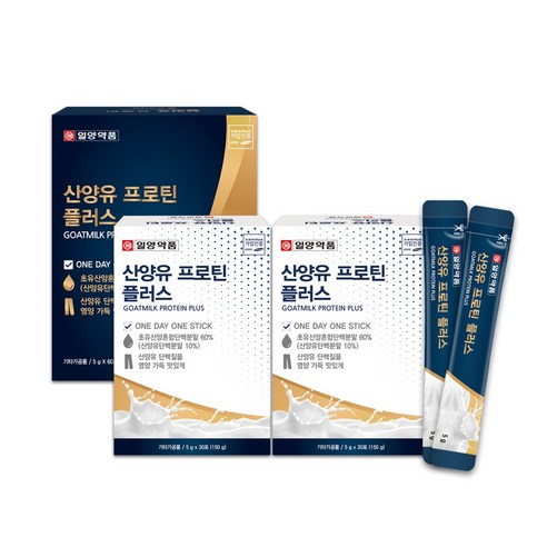 일양약품 네덜란드 산양유단백질 60포/초유산양혼합단백60%, 150g, 2개