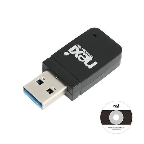 내장 안테나 802.11ac 듀얼밴드 USB3.0 무선랜카드 NX1126 설치드라이버, NX-AC1300, 1개