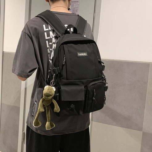 미미무 개구리 키링 노트북 여행용 백팩 가방