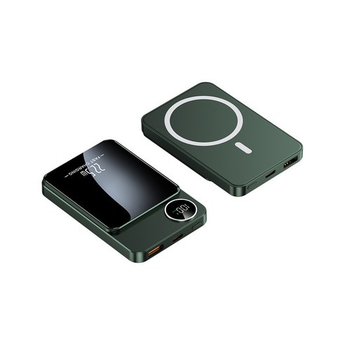대용량 15W무선충전 PD22.5W QC3.0 맥세이프보조배터리 10000mAh, 화이트