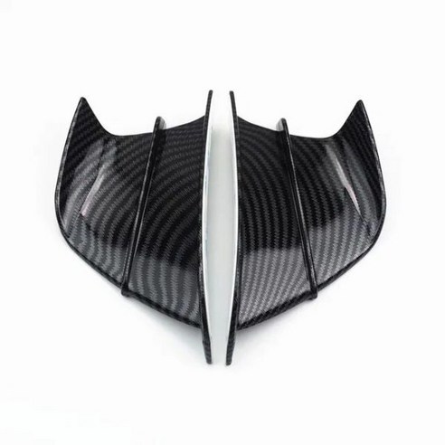 S1000RR 튜닝 용품 오토바이 스쿠터 공기 역학 윙 키트 고정 Winglet 페어링 BMW 50 125 야마하 YZF R1 R6 R3 R25, C 블랙, 1개