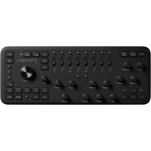 편집기 키보드 프로그래밍 키패드 Loupedeck+ 라이트룸 클래식 프리미어 프로 파이널 컷 카메라 로우가 포함된 포토샵 애프터 이펙트 오디션 등을 위한 사진 및 비디오 편