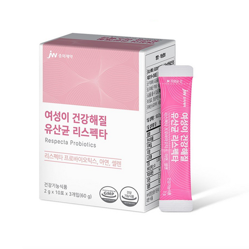 JW중외제약 여성이 건강해질 유산균 리스펙타 30p, 60g, 1개