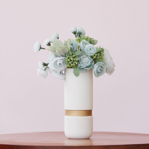 DFMEI 꽃병. 화병.Vase.--격자 금도자기 화병 심플 모던 홈디테일 거실 드라이 플라워꽂이입니다꽃, DFMEI.일반 거품 금도금 소형