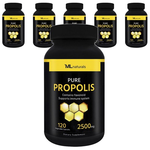마이라이프내추럴스 퓨어 프로폴리스 2500mg 베지터블 캡슐, 6개, 120정