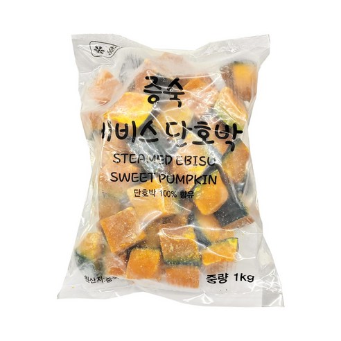 신정푸드 [신정푸드] 냉동 에비스 껍질 단호박(샐러드용)- 1KG, 1개