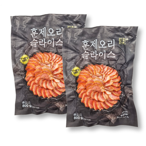 반찬단지 훈제오리 슬라이스 800gx2봉, 800g, 6개