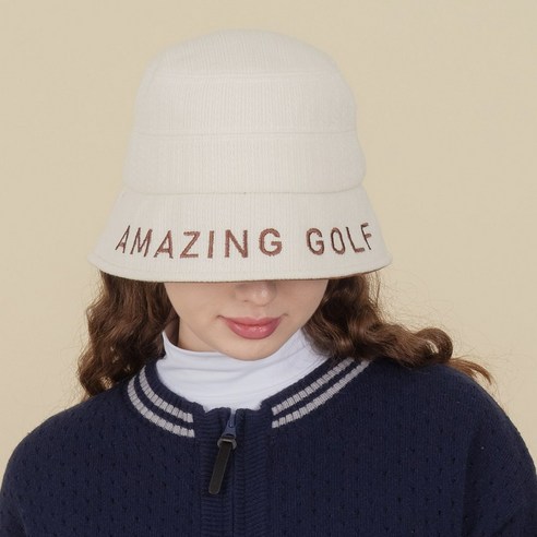 레터링 골프 버킷햇, 핑크