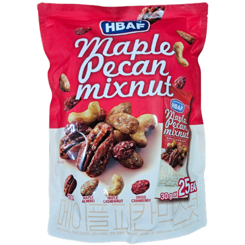 HBAF 바프 메이플 피칸 믹스넛