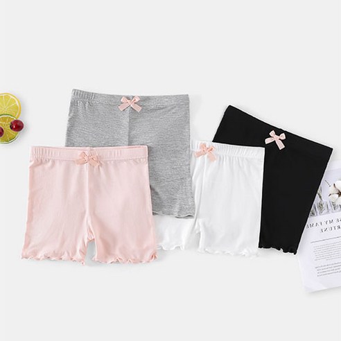 키즈데이 여아용 속바지 모달 베이직 4종 세트