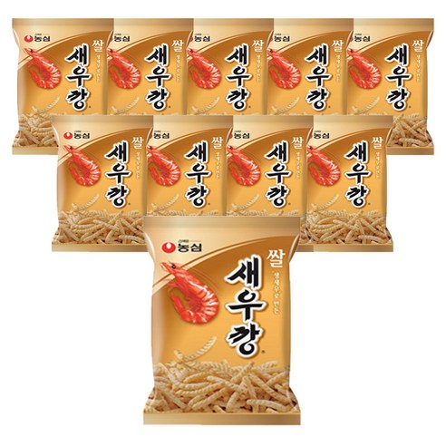 농심 쌀새우깡, 80g, 10개