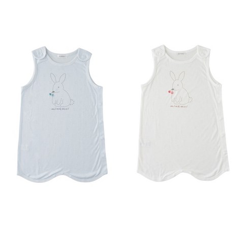 [밍크뮤] SC 쌍둥이용 필라젠 슬리핑 가운 (A417000902) 2024SS 여름용 신생아 유아 수면조끼 A 밍크뮤가디건