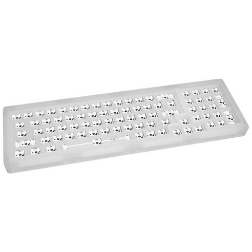 AC980Mini 기계식 키보드 키트 프로그래밍 가능한 81Keys 아크릴 CNC RGB 백라이트 DIY 키트를 통한 3 5 핀 핫 스왑, {"사이즈":"45x19x5cm"}, {"색상":"하얀색"}, {"수건소재":"플라스틱"}