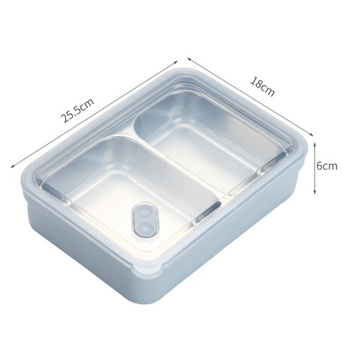 런치박스 배기보온박스 3분격 오피스 런치박스, 1L, 더블헤더그레이네이비