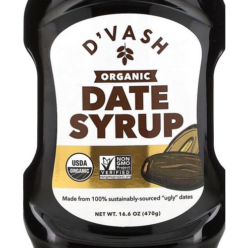 Dvash Organics 대추야자 시럽 470g(16.6oz), 1개, 470g