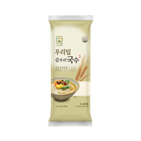 우리밀의 향긋함과 쫄깃한 식감이 살아있는 건강한 국수