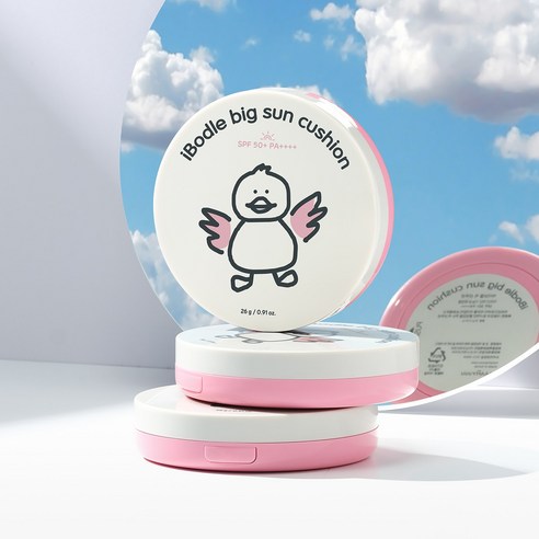 피부를 보호하는데 필요한 SPF50+ 자외선 차단을 제공하는 아이보들 빅 선쿠션