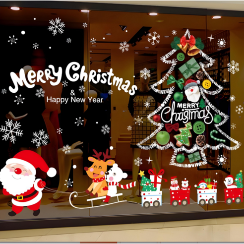 크리스마스 창문 스티커 대형 크리스마스 장식 소품 CHSDJ-