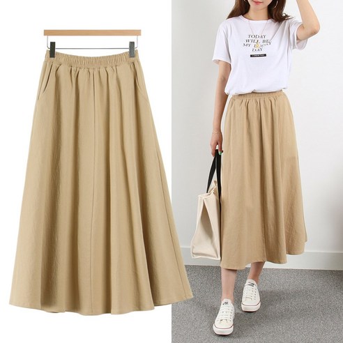 스윗타임 핏예쁜 A라인 플레어 롱치마 빅사이즈여성의류 ~3XL 아벨라스커트 스커트 Best Top3