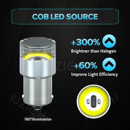 IUZIOH 1x Car Light 12V 1156 Brake Reverse BAY15D P21W R5W Led Bulb Fog Tail Parking Signal Lamp, 02 24V_01 1156 BA15S P21W, 06 YELLOW 12v21/5w Best Top5