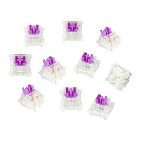 3Pin 기계식 키보드 스위치 MX 스위치 키보드 초보자용 기계식 스위치, 싱글 15x15x17mm, ABS 플라스틱, 방진 퍼플