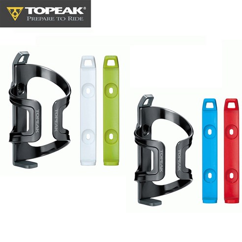 TOPEAK 토픽 케이지 Dualside Cage EX 듀얼 사이드 자전거 물통 받침대, 블랙 그레이 블루 레드, 1개