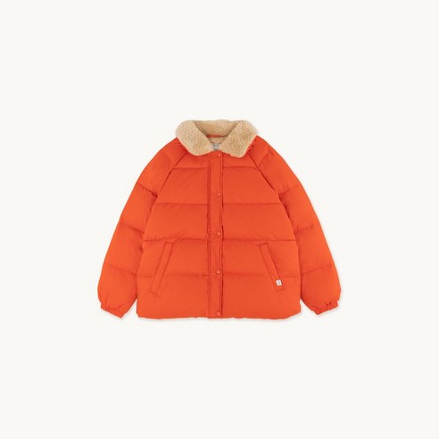 스페인 직배송 Tinycotton DOWN SHORT JACKET 타이니코튼 다운 숏 재킷 브라이트 레드