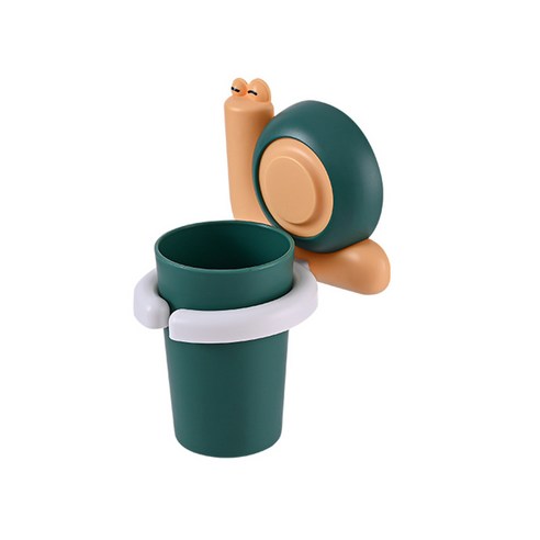 DFMEI 벽걸이 칫솔대 펀치프리 컵 선반 양치컵 수납대 욕실 아이디어, DFMEI )그린(컵 홀더. 이가