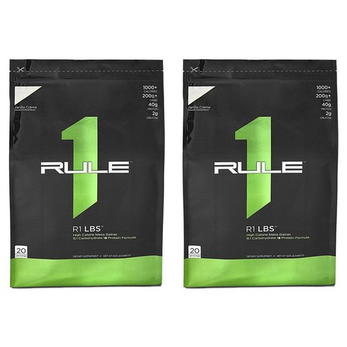 룰원 고 칼로리 매스 게이너 바닐라 크림 맛, 5460g, 2개
