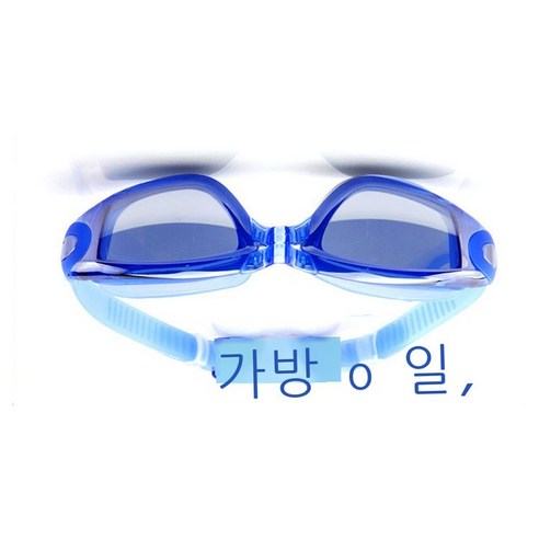 폭발적인 전기 도금 현채 수영 안경 고화질 방수 안개 방지 수영 거울 남녀 수영 거울, 블루 도금