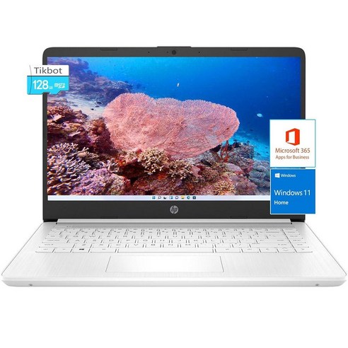 HP Stream 14 Laptop Window 11-16GB RAM - 192GB SSD Intel Celeron N4120 USB C SD Card Reader Long Bat, 16GB