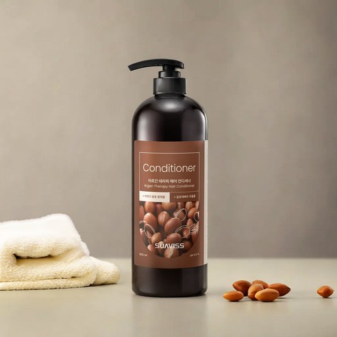 수아비스 아르간 브릴리언트 헤어 컨디셔너, 1000ml, 2개