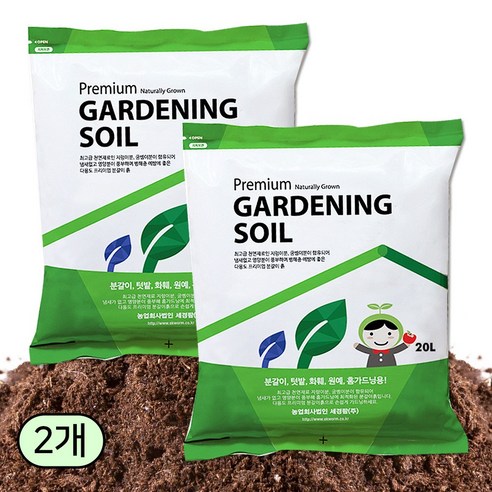 세경팜 프리미엄 다용도 분갈이흙 20L, 2개