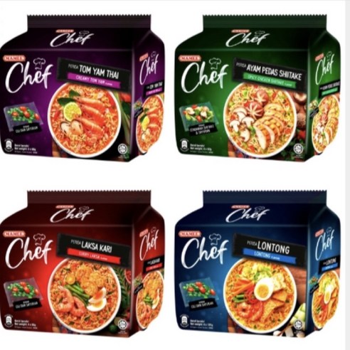 마미 락사 똠양 치킨 론통 라면 Mamee Chef Pack Noodle 82gx4개, 4개, 82g 락사라면 Best Top5